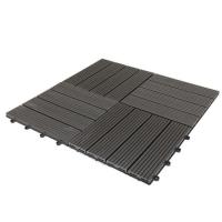 China Diy Floor Wpc Outdoor Patio Tiles Decking Wood Plastic Composite Deck Tile on sale