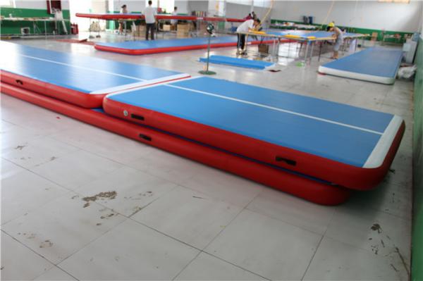 Soft Inflatable Air Tumble Track Gymnastic Equipment 2 Years Warranty RoHs