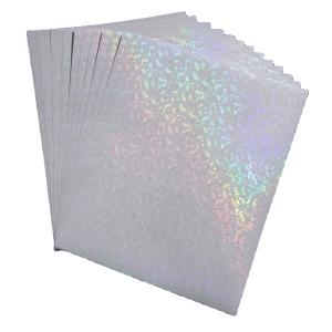 China A4 Transparent Self-Adhesive Waterproof BOPP Moisture-Proof Cold Holographic Lamination Film For Stickers Flower Fruit Pattern supplier