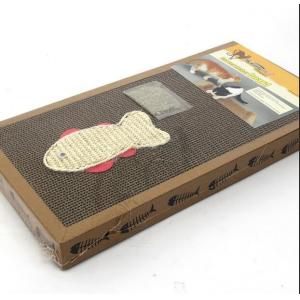 Playing Cat Scratch Board Durable , Cat Scratcher Cardboard With Refills