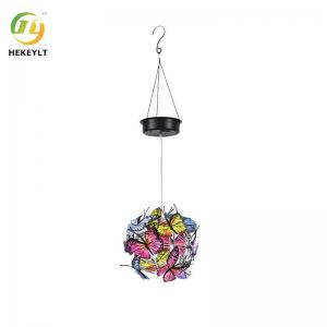 Solar Garden Decorative Light Creative Iron Butterfly Ball Hanging Light Outdoor Garden Square Landscape Atmosphere Hang