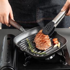 Hot Selling Omelette Fry Grill Pan Multipurpose Korean Die Cast Iron Bbq Frypan Non Stick Square Cookware Skillet Pan