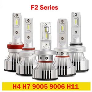 F2 H4 H7 9005 9006 Automotive LED Headlight Fanless Headlamp Fog Light