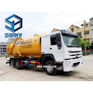 Sinotruk HOWO 15000L Vacuum Sewage  Suction Tank Truck 6x4 15 m3 Sucking Tanker Truck with Jurop Vacuum Pump