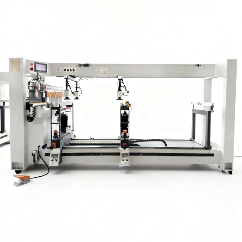 China Taladradora y Mandrinadora Vertical para Madera, Máquina de Perforación Horizontal de Tres Filas wholesale