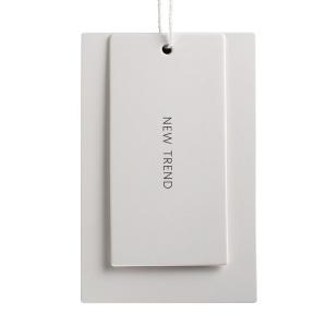 White Duplex Paper Matte Varnishing Garment Swing Tags Customer Logo