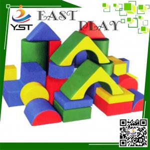 China Colorful Soft Play Sponge , Soft Baby Blocks D4605 No Toxic For Preschool supplier