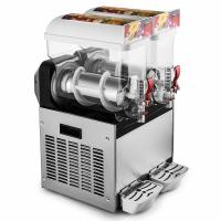 China Double Tank Frozen Drink Ice Slush Machine / Frozen Ice Maker For Supermarket on sale