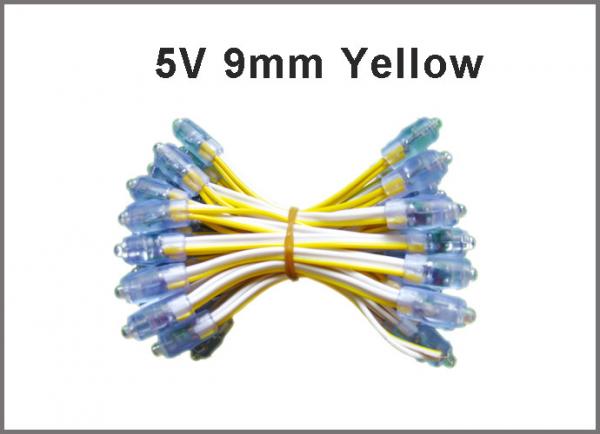 DC5V led pixel module 9mm LED pixel string yellow color outdoor signage lighting