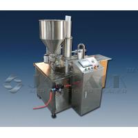 China Plastic Cup Filling Sealing Machine Liquid Sauce Form Fill Seal Touch Screen Operation on sale