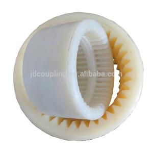 China Peças de nylon Ring White Color Customized interno do acoplamento flexível da engrenagem   Anel interno da engrenagem da luva de nylon supplier
