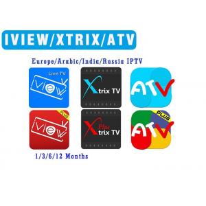 Best Europe IPTV IVIEW XTRIX ATV with UK IT USA Greece french arabic etc channels for android tv box