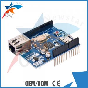 China Ethernet W5100 R3 Shield For Arduino UNO R3 , Adds Section Micro-SD Card Slot supplier