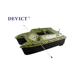 China Catamaran bait boat DEVC-308M3 , Camouflage remote control fishing bait boat Sailing Speed 1-2 M/S supplier