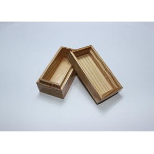 Paint Clear Varnish Solid Wooden Small Jewelry Box , Unique Wooden Jewelry Boxes
