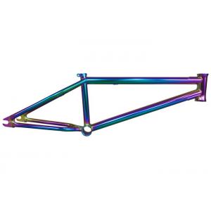 Rainbow Frame Chrome BMX Frame  , Oil Slick Colorful Custom BMX Bike Parts