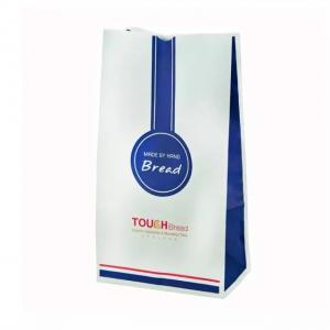 China Oil Proof Paper Bread Packaging Bags Gravure / Offset Printing supplier