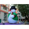 China 8m Snowman Inflatable Holiday Decorations For Shopping Mall wholesale