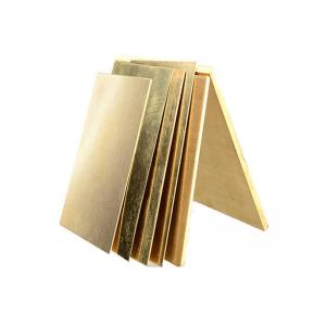 Customized Thickness 0.3-60mm H62 C1100 C1220 C2400 C26800 C27200 Shiny Brass Copper Sheet Brass Sheet Plate