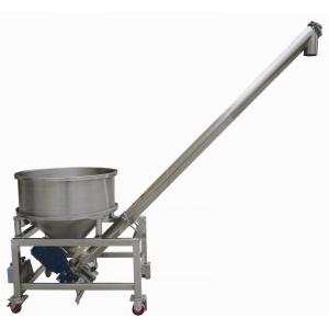 China Stainless Steel Flexible Inclined Screw Conveyor/ Auger Feeding Machine/ Automatic Screw Feeder supplier