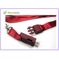 China High Speed Lanyard USB Flash Drives , High Capacity Custom Thumb Drives on sale