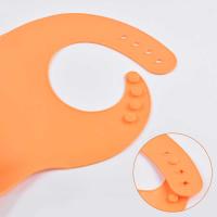 China Cute Silicone Feeding Bib For 0-3 Years Old Kids Silicone Bib With Food Catcher on sale