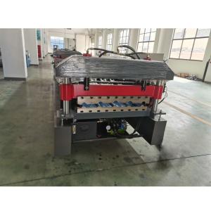 Full Automatic Roof Panel Roll Forming Machine PPGI Color Zinc Metal Trapezoid Sheets 5 Rib