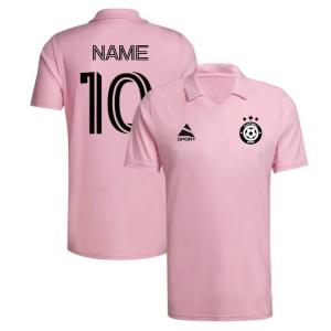 China Pink Thai Quality Football Shirts Soccer Jersey Customized Logo Printing OEM/ODM supplier