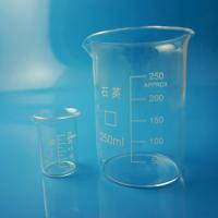 China Cylinder Quartz Glass Measuring Cup High Strength For Scientific Laboratory on sale