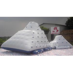 Water Park Inflatable Water Iceberg / Inflatable Water Climbing Wall