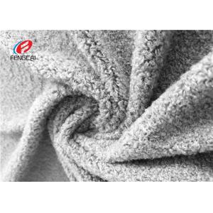 China White Color 100% Polyester Bright Velvet Fabric For Baby Products And Garment supplier