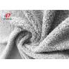 White Color 100% Polyester Bright Velvet Fabric For Baby Products And Garment
