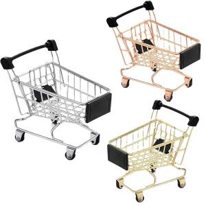 China Mini Supermarket Accessories Kids Metal Shopping Cart Cute Baskets supplier
