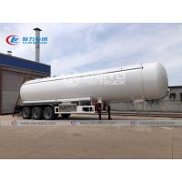 China 25t 50cbm 50000 Liters 50m3 LPG Gas Tank Semi Trailer LPG Delivery Tank With Sunshelter on sale