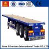 China 13T Fuwa Axle 40 ton Flat Bed Semi Trailer , Container Semi Trailer Yellow Red Green Blue wholesale
