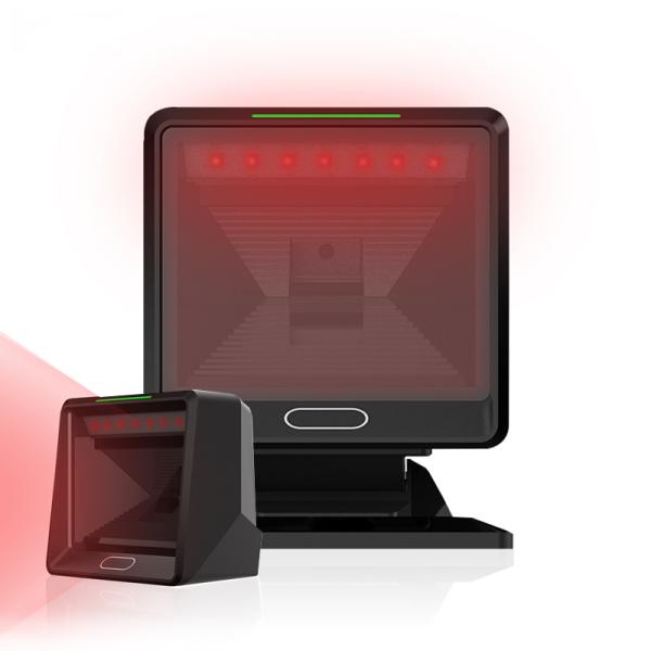 High Performance 2D QR Code Reader Automatic Scanning Platform CMOS USB Wired Desktop Barcode Scanner