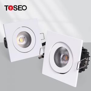 China Recessed Fire Rated Spotlight Bathroom Square COB Led Downlight supplier