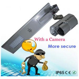 China integrated solar street light 20W camera outdoor wireless solar power security IR camera supplier