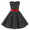 Polka Dot Flower Show Skirt Retro Cotton Kids Clothing