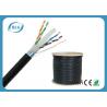 Dual Layer Jacket Cat6 LAN Cable Outdoor FTP Al Foil Shielded PVC PE Material