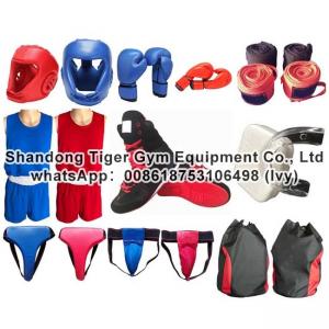 Boxing protectors boxing helmet / gloves / uniform / shoes / groin guard / nouth guard / hand wrap / Protective Backpack