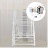 China Detachable Stainless Steel Foldable Clothes Drying Rack With Wheels wholesale