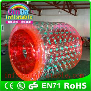 QinDa Inflatable water toys water roller for sale inflatable water bubble roller