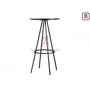2ft Round Shape MDF High Table with footrest for restaruant & bar Use