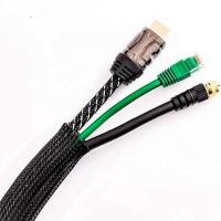 25x32m PET Cable Sleeve , 100m Expandable Braided Pet Black Cable Sleeve