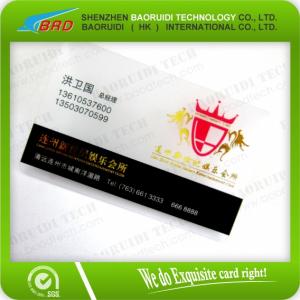 China Transparent VIP Card/Printed PVC Card with White Signature Panel supplier