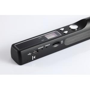 China Mini escáner negro portátil de la pluma del dpi del código de barras 300x300, sensor de la imagen del contacto del color A4 supplier