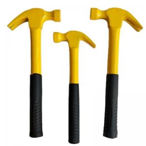 Knocking Carbon Steel Pipe Handle Steel HAMMER Claw Hammer With Non-Slip Plastic Coated Handle For Nails