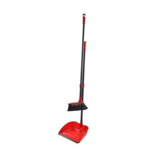 Long Handled Broom Dustpan Set Upright Standing Sweep Home Office Clean