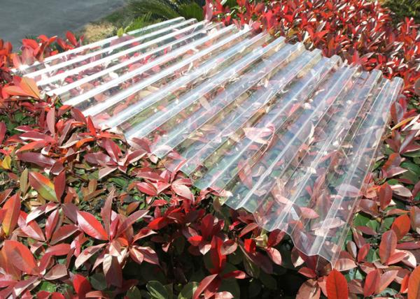 PC translucent roofing sheets Clear Plastic Corrugated Polycarbonate Sheets 0.8mm-3.0mm Weather Resistance